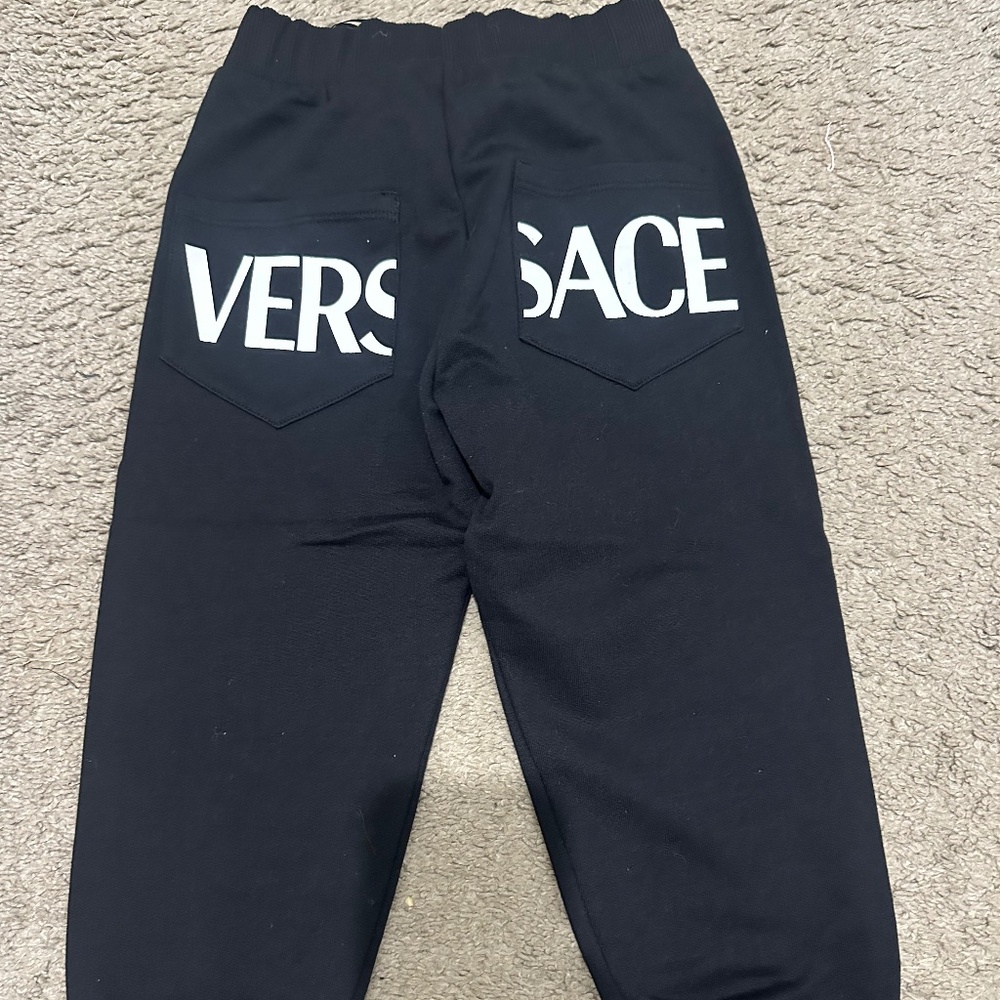 Kids Versace Black & White Sweatpants